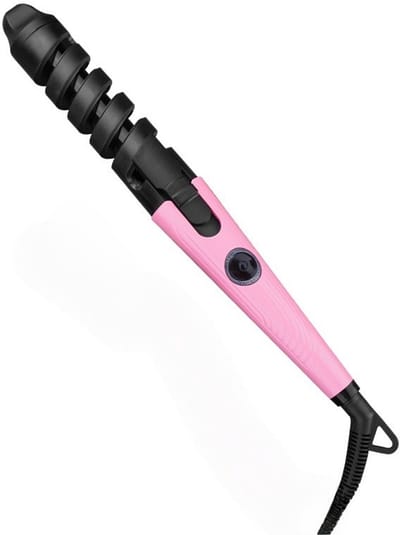 Spiraalvormige krultang - constante temperatuur voor haarverzorging - keramisch emaille - krultangSpiraal Krultang - 19mm - Haarstyler voor Krullen - PTC Verwarming 190°C - Keramische Coating - 360° Draaibare Kabel - Voor Alle Haartypes