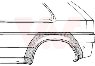 Van Wezel - ACHTER SCHERM VOOR HONDA CIVIC HB 1987-1991 ARC308962VWAN