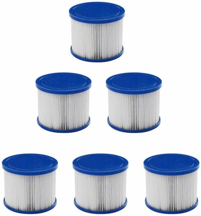 Compatibel met AREBOS filtervervangingspatronen voor spa's en whirlpools (6 stuks)