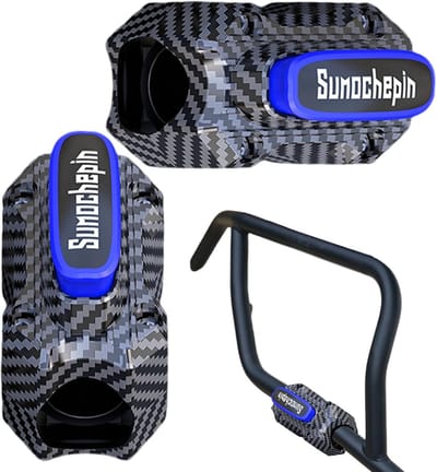 Motorfiets Beschermer - Valblokken Bumper - Voorkom Schade - Veerbuffer Ontwerp - 2 Stuks - Carbon Fiber Blauw