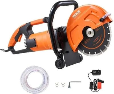Elektrische beton zaag - Muurfrees - Steenzaagmachine - Steenzaag - Betonzaag - beton zaagmachine - 1800W - 5800 RPM - Oranje