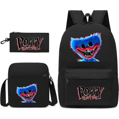 3-delige Schoolrugzakset voor Studenten Grote Capaciteit Oxford Stof Schooltas met Schouderband en Etui 3 piece set