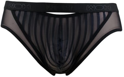 WOH microfiber herenslip personal allure mesh zwart
