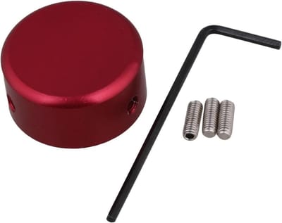 Pedaal Voet Caps - Gitaar Effect Beschermers - Muziek Maken - Aluminium Legering - 24 mm - Rood