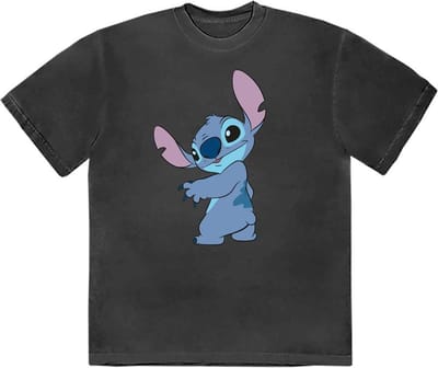 Disney Lilo & Stitch - Stitch Turn Heren T-shirt - S - Zwart