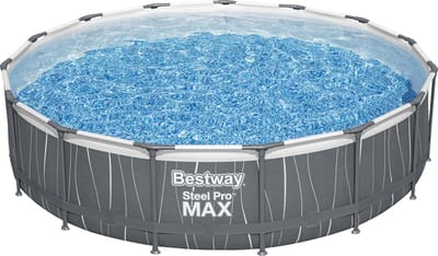 Bestway frame zwembad steel pro max set rond 457 cm met ledverlichting