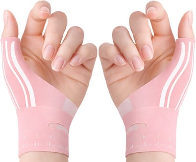 U Fit One 2 Stuks Duimbrace - Duimbandage - Voorgevormd - Klittenband Sluiting - Roze - Links en Rechts