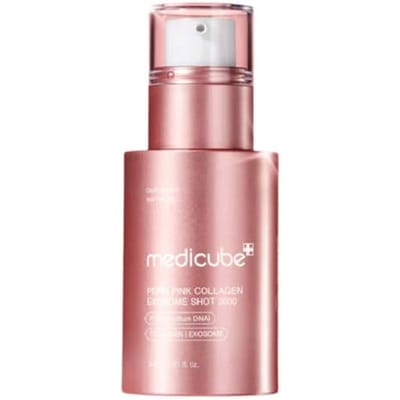 Medicube PDRN Roze Collageen Exosoom Shot Ampoule 2000 Poriënverzorging & Revitaliserend Serum 30ml