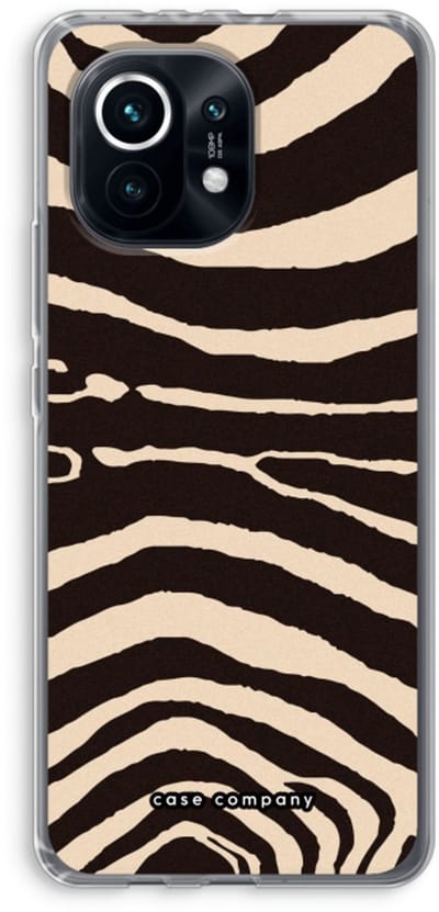 Case Company® - Hoesje geschikt voor Xiaomi Mi 11 hoesje - Arizona Zebra - Soft Cover Telefoonhoesje - Bescherming aan alle Kanten en Schermrand
