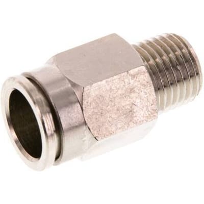 12mm x R1/4'' Messing Insteekfitting Buitendraad FKM [2 Stuks]