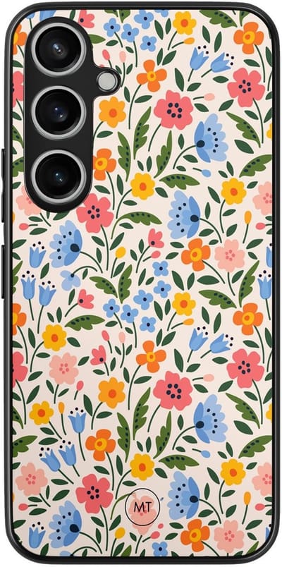 Hoesje geschikt voor Samsung Galaxy A15 - Romantische bloemen - TPU Hard Case Backcover - Multi - Mooie Telefoonhoesjes