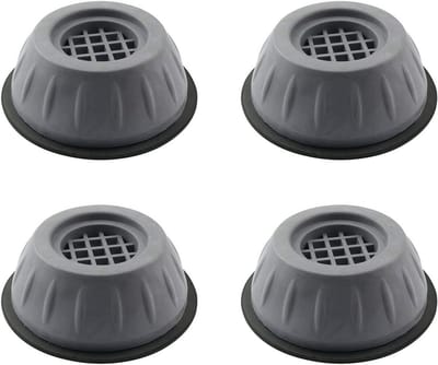Set van 4 Antitrilling Rubberen Voeten voor Wasmachine - Schokdempers en Geluidsreductie