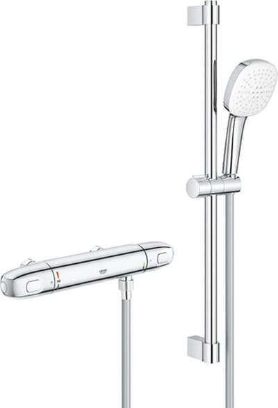 Grohe 34822005 - Grohtherm 1000 New - Doucheset (therm. mengkraan, glijstangset, doucheslang en handdouche)