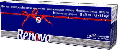 Grote Voordeelverpakking Witte Zakdoeken - 18 Packs Zacht Papieren Tissues