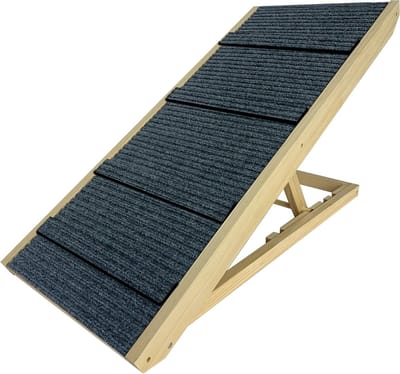 Hondenramp Opvouwbaar - Hondentrap Auto - Veilig Instappen - Antislip Kunstgras - 156 x 40 cm - Groen