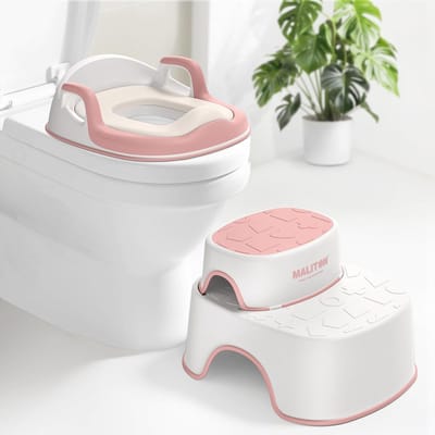 Toiletverhoger voor Kinderen met 2 Treden - Draagbare Toiletverkleiner voor Kinderen van 1 tot 8 Jaar