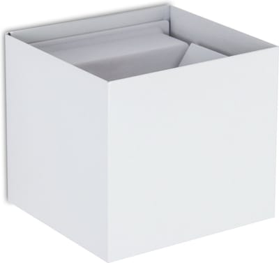 Trango IP44 Up & Down Wandspot 8015-01W incl. 1x 3,5 Watt G9 LED lamp *FLEX* in wit mat Hoekig met instelbare stralingshoek voor binnen- en buitenlamp buiten, buitenspot, wandlamp