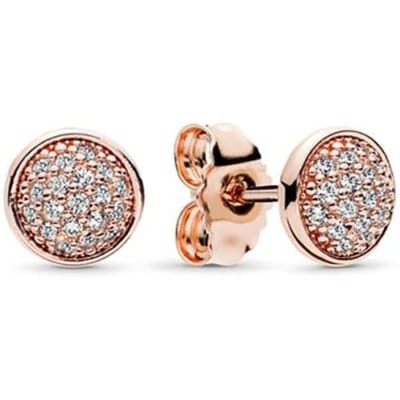 Boucles d'oreilles puces Vif d'or étincelantes en argent sterling 925 authentique pour femmes, bijoux d'anniversaire de fiançailles, cadeau beige