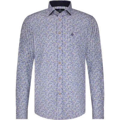 Fellows United - Lange mouw overhemd - Mannen - L - Licht blauw - Katoen - 51.6522