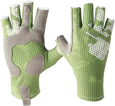 Antislip siliconen vissershandschoenen voor heren en dames – UV-zonbescherming voor zeilen, kajakken, peddelen en roeien - M