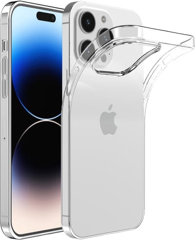 Smartphonica Telefoonhoesje Geschikt voor iPhone 14 Pro Max Transparant Siliconen - Doorzichtig Clear Case Back Cover geschikt voor iPhone 14 Pro Max