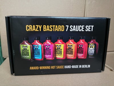Crazy Bastard Sauce Set - 7 hete sauzen met verschillende smaken - 7 x 100ml