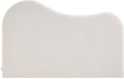 Vente-unique Hoofdeinde 180 cm - Bouclé stof - Wit - VORIOTA