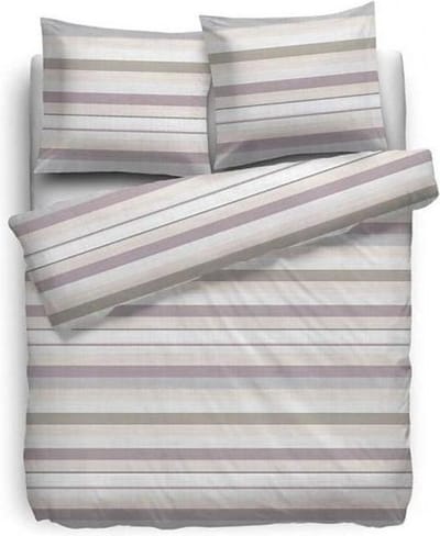 HNL Velvet Touch Skipper Dekbedovertrek - Litsjumeaux - 240x200/220 cm - Taupe