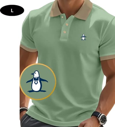 Livano Golf Shirt Heren - T-shirt - Golfkleding - Golfen - Golf Accessoires - Polo Shirt - Lichtgroen - Maat L