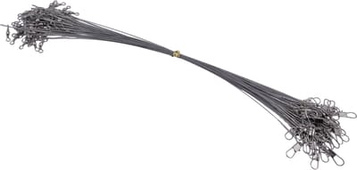 S&D | Stalen onderlijn vissen - 50 stuks - Zilver - 14kg 25cm - Hengelsport - Voor roofvissen met kunstaas