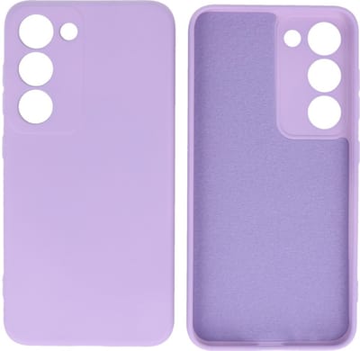 Hoesje Geschikt voor Samsung Galaxy S23 - 2.0mm Dikke Fashion Telefoonhoesje Backcover - Siliconen Hoesje - Paars