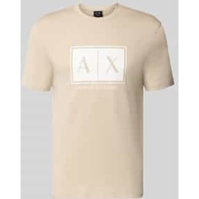 T-shirt met logo en ronde hals