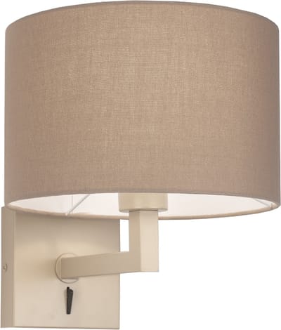 Lumidora Wandlamp 31453 - Voor binnen - SIENA - E27 - Beige - Taupe - Zand - Metaal