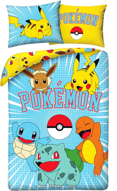 Pokémon Dekbedovertrek Power Ball - 140 x 200 cm + 70 x 90 cm - Katoen