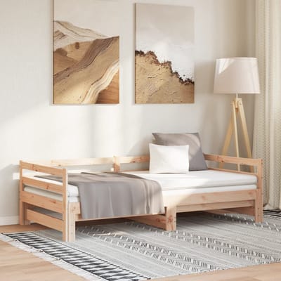 vidaXL - Uitschuifbare - slaapbank - zonder - matras - 80x200 - cm