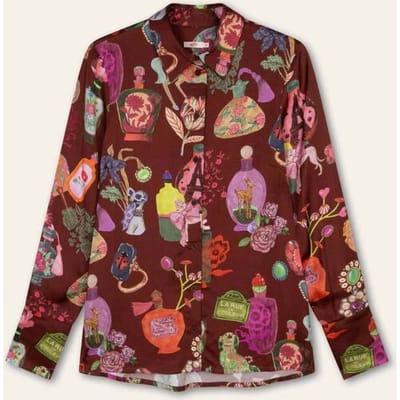 Oilily Bressa Blouse- maat34 Hot Chocolate