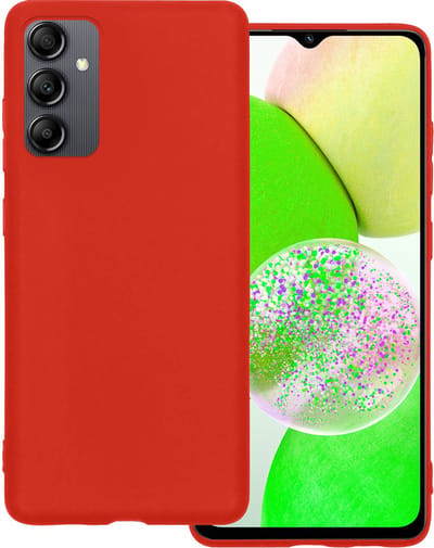 Hoesje Geschikt voor Samsung Galaxy A14 - Sterk & Shockproof - Hoes Cover - Siliconen Case - Rood