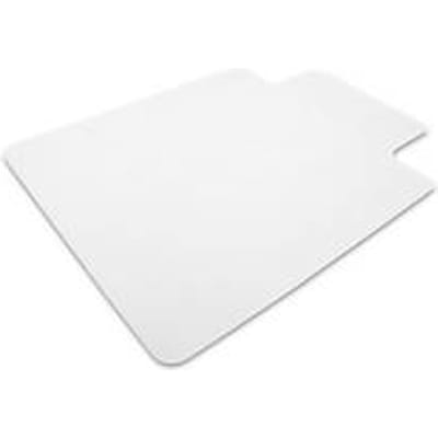 Floortex Valuemat vloerbeschermingsmat, rechthoekig met lip, voor harde vloeren, dikte 1,6 mm, L 1200 x B 900 mm, vinyl, transparant
