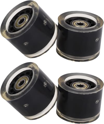 Skateboard Wielen - Longboard Wielen - Straat Cruisen - Zonder Batterijen - 55mm - Zwart