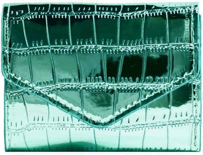 Portemonnee Croco - Groen | 11 x 9 x 1 x cm | Kunstleer | Fashion Favorite