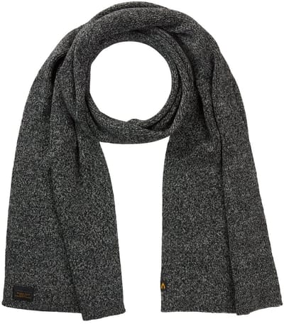 camel active Gemêleerde gebreide sjaal - Maat menswear-OS - Zwart