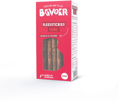 Bravoer Vleesstickies Rund 200 gram