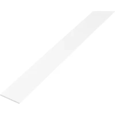 Alberts 474201 platte buis | aluminium, wit | 1000 x 30 x 2 mm