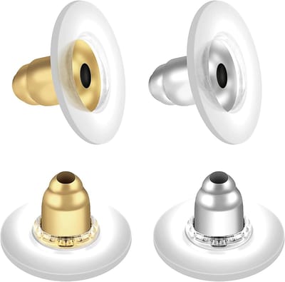 100 Stuks Oorbel Ruggen Vishaak Bullet Clutch Earring Backings voor Vishaak Hypoallergene Oorbel Stoppers voor Vrouwen Meisjes