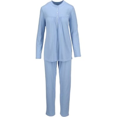 Katoenen dames pyjama fjord blauw Ringella - Blauw - Maat - 40