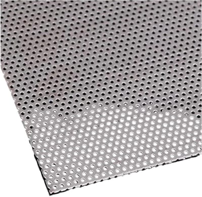 Roestvrijstalen Gaasplaat - Geperforeerd Metaal - Doe-het-zelf Projecten - 304 Roestvrij Staal - 10x10 cm - Zilver