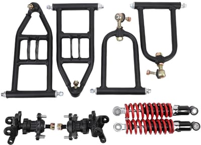 Dailygoody - Complete Set Schokdempers voor ATV - Hoogwaardige Vering - Stabiliteit - Geschikt voor Quad en Go Kart - Betrouwbare prestaties - Verbete
