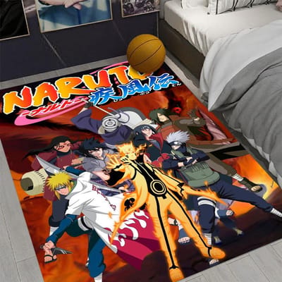 Avontuur Anime N-Naruto Tapijt voor Woonkamer Decoratie Mannengrot Slaapkamer Antislip Kleed Balkon Lounge Vloermat Fans Cadeaus 120*160cm