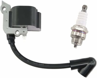 Ontstekingspoel met bougie voor Stihl FS38 FS46 FS45 FS55 FC55 FC55Z FC55-DZ HL45 HL45Z HL45-DZ HS45 HS45Z KM55 KM55RZ KM55C KM55R Kettingzaag Vervanging 4140 400 1308 H559