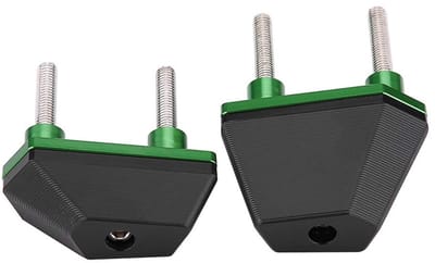 SnelShoppen - Motorfiets Frame Sliders - 1 Paar Motorfiets Frame Skates voor Z800 2013-2016, Z1000 2007-2009, Z750 2007-2014 (Groen) - Duurzaam CNC Al